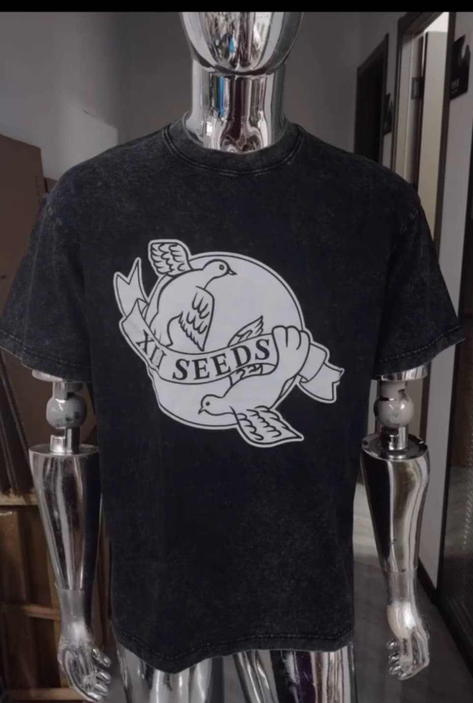 XII SEEDS sweatshirt with Two Birds of Freedom logo